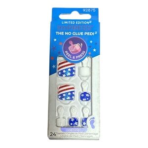 imPRESS Press On Toenails Need a Vacation No Glue Pedi Limited Edition
